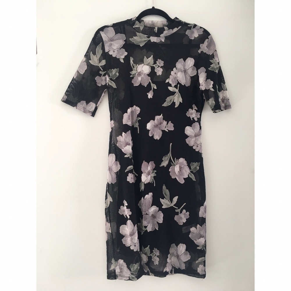 Short sleeve Mesh dress